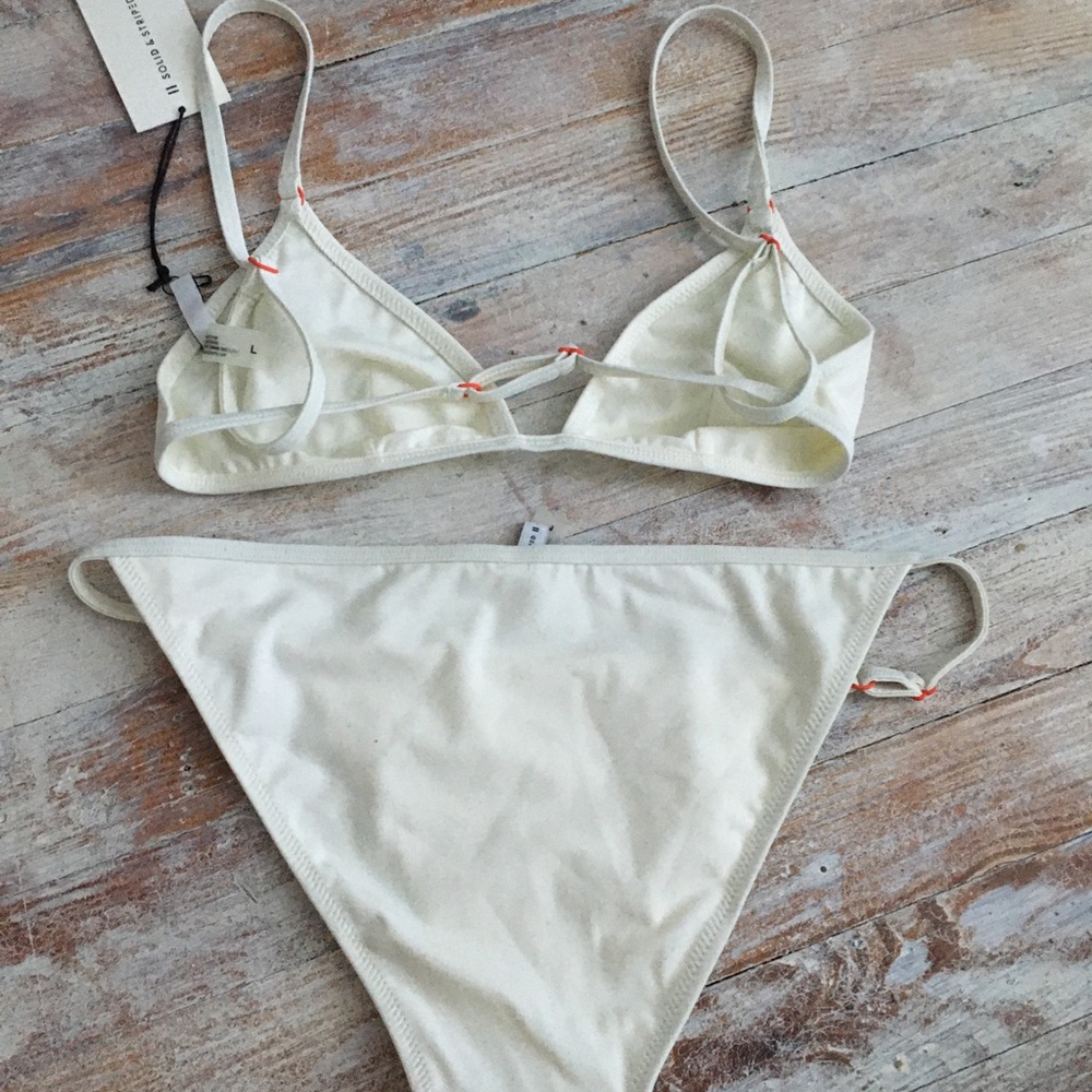 Solid & Striped white string bikini - Picture 3 of 3